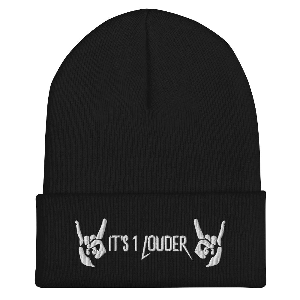 Bonnet Heavy Metal Cornes De Diable - Bonnet De Laine Brodé Unisexe Pour Homme Et Femme
