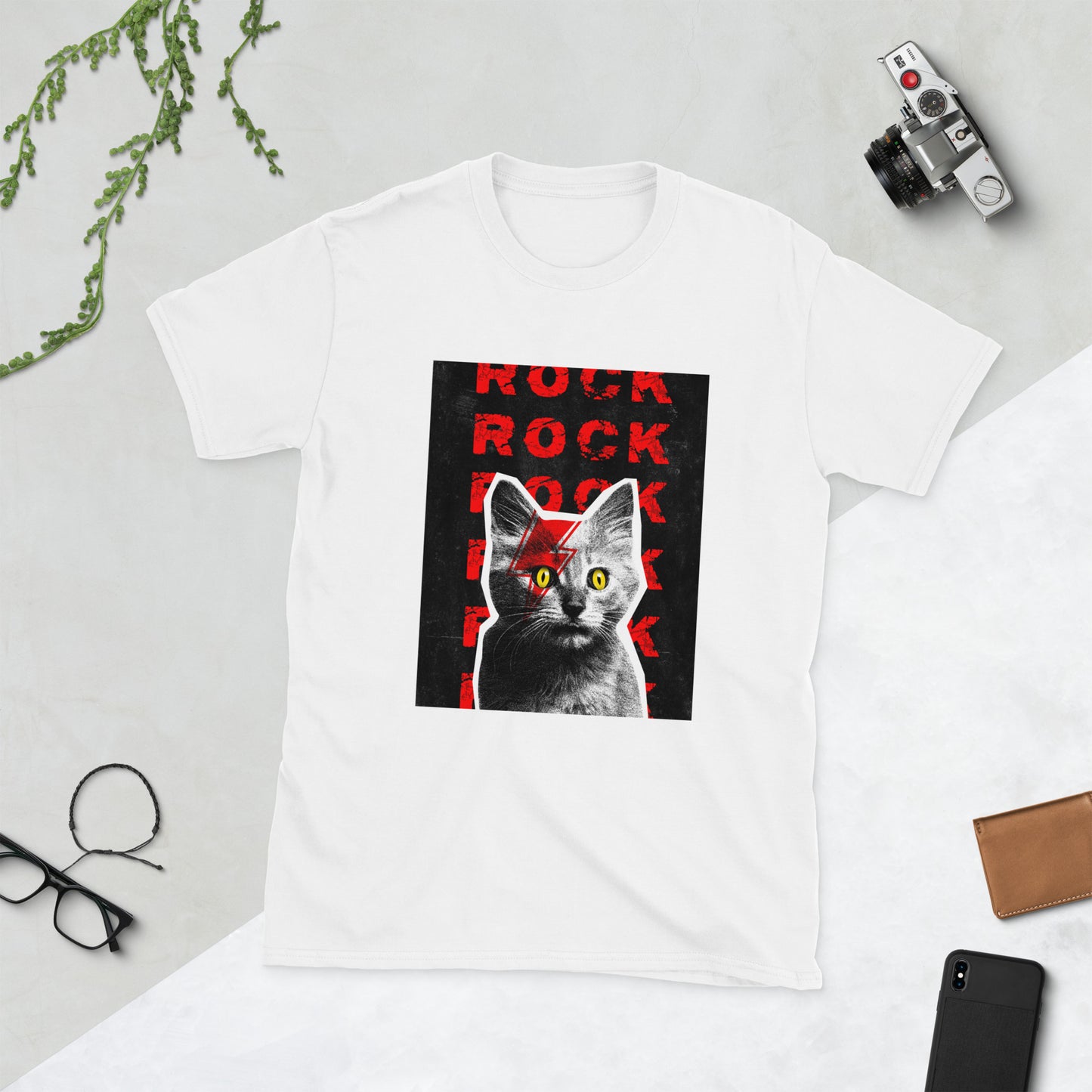 White rock cat t-shirt