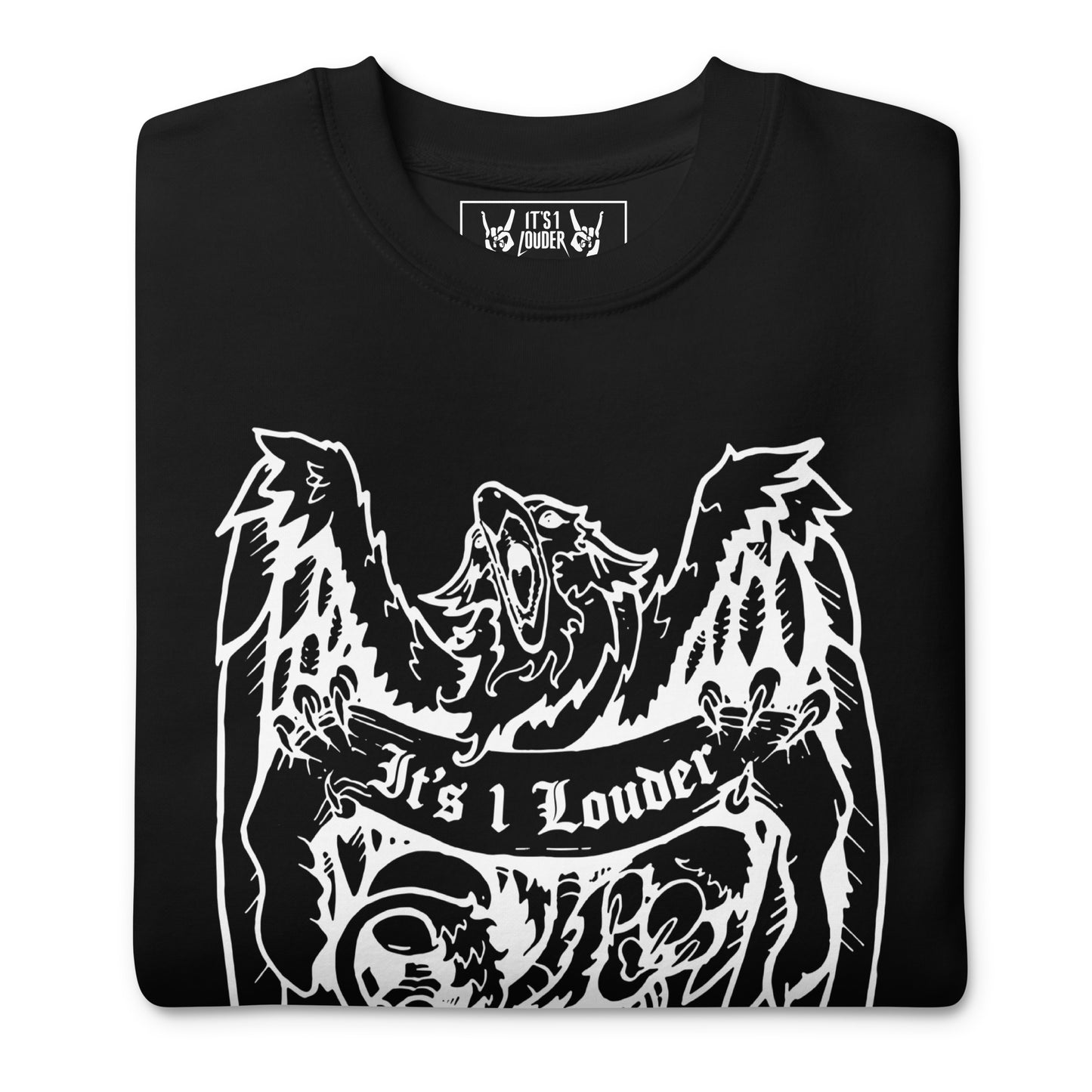 GRIFFIN Rock Style Black Sweater Gender Neutral