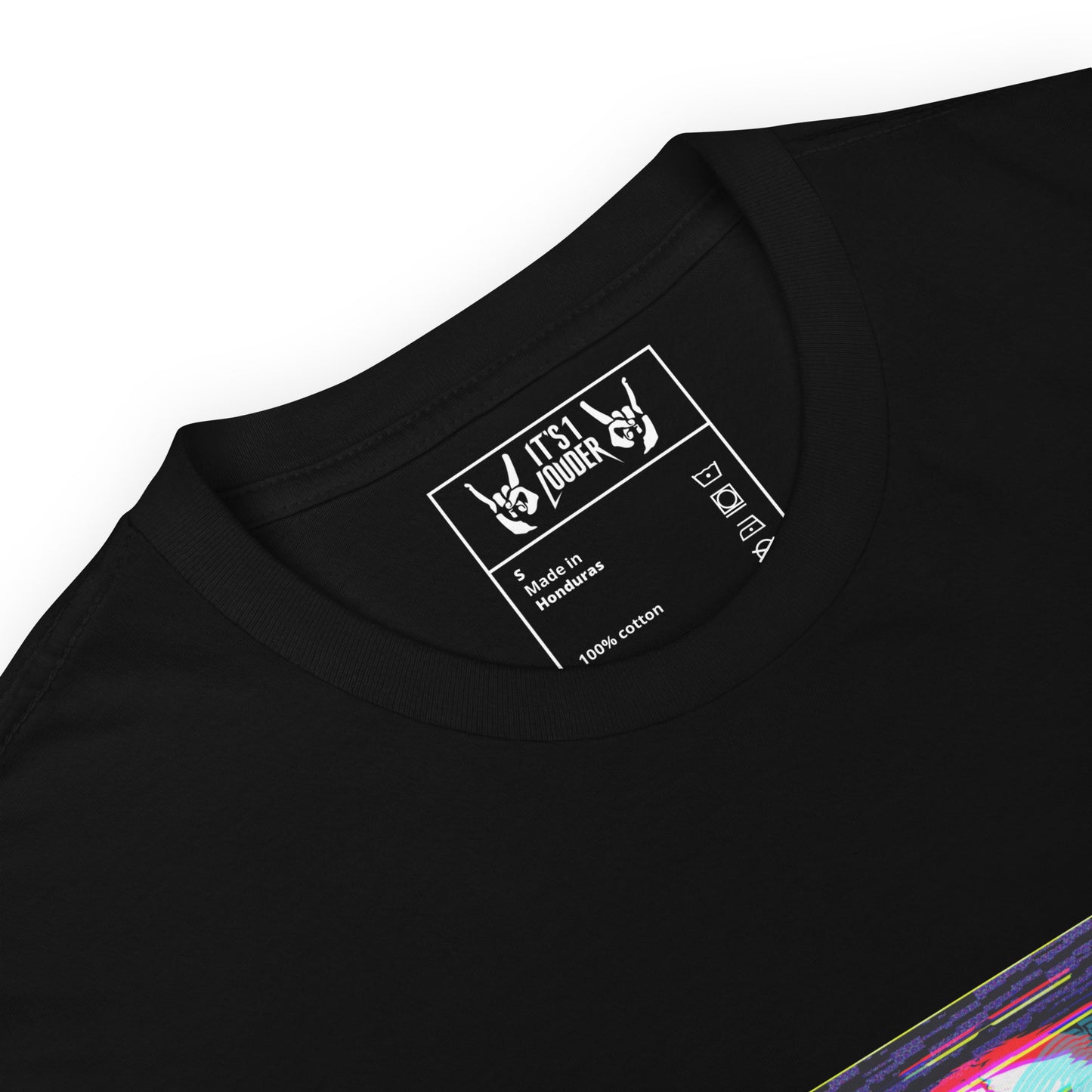 Skullbanger black tee product details - label and quality