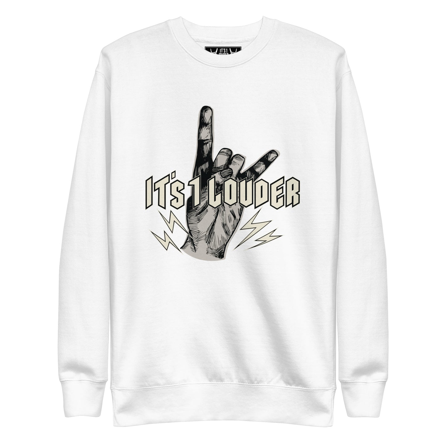 HAND DEVIL HORNS Rock Style Sweater Gender Neutral